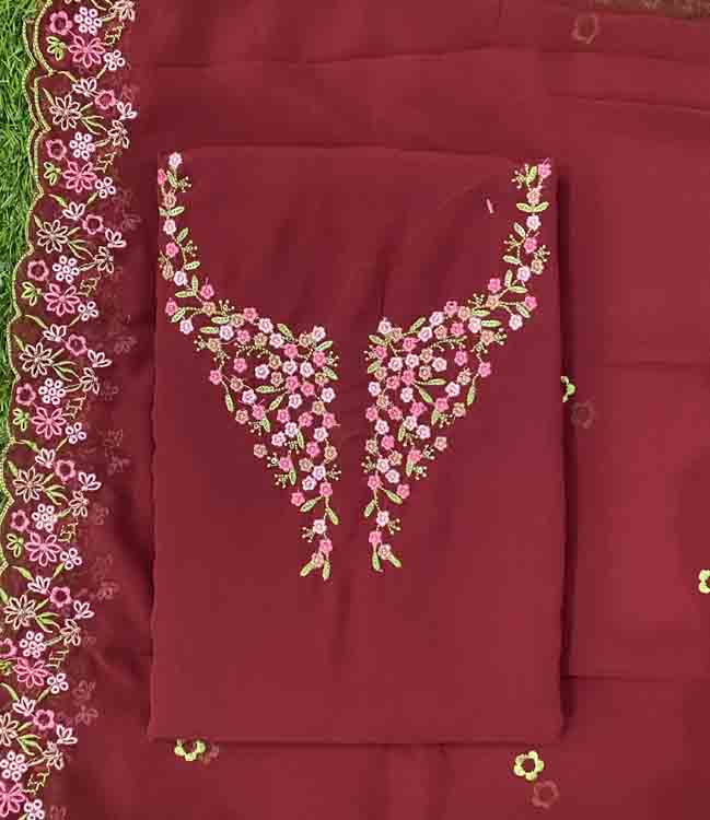 Party Wear Georgette Churidar Materials Set DC358-04