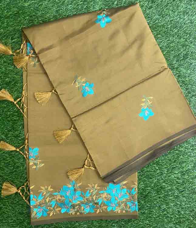 Embroidered Art Silk Saree DS449-03