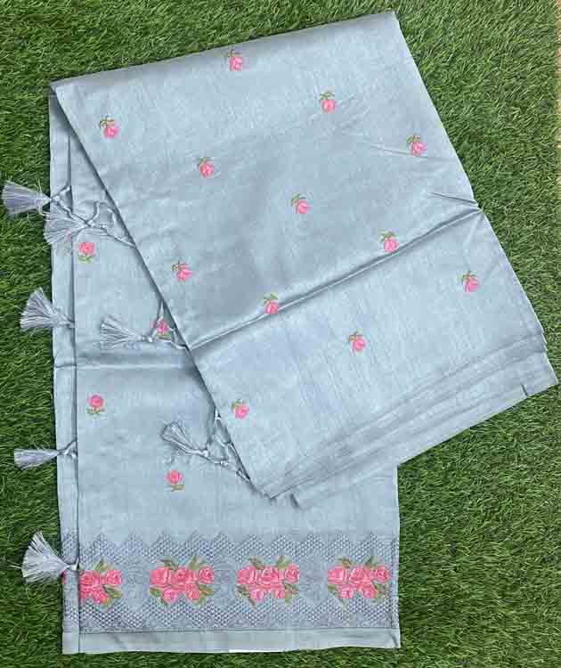 Embroidered Art Silk Saree DS451-05