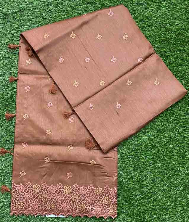Art Silk Saree with Cut Work Embroidery DS464-05