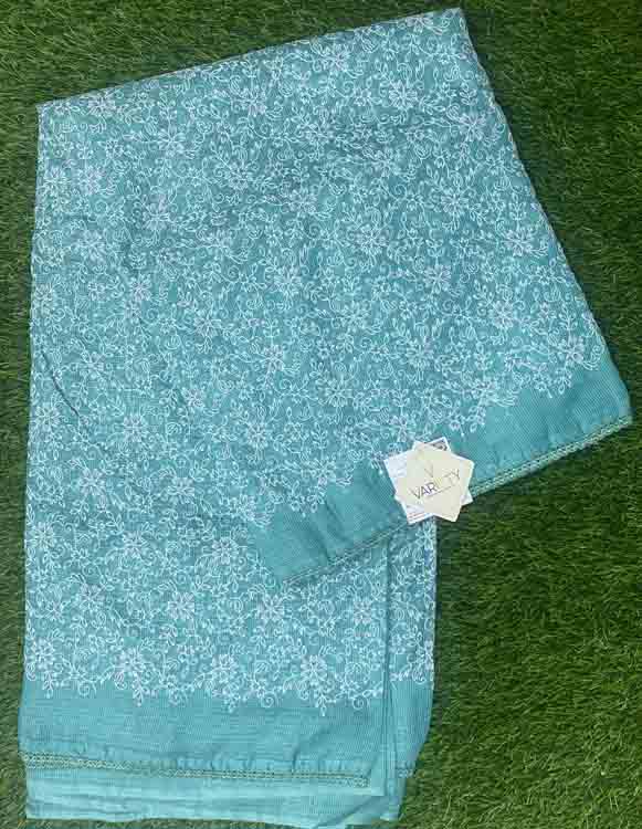 Embroidered Net Kota Silk Saree DS467-02