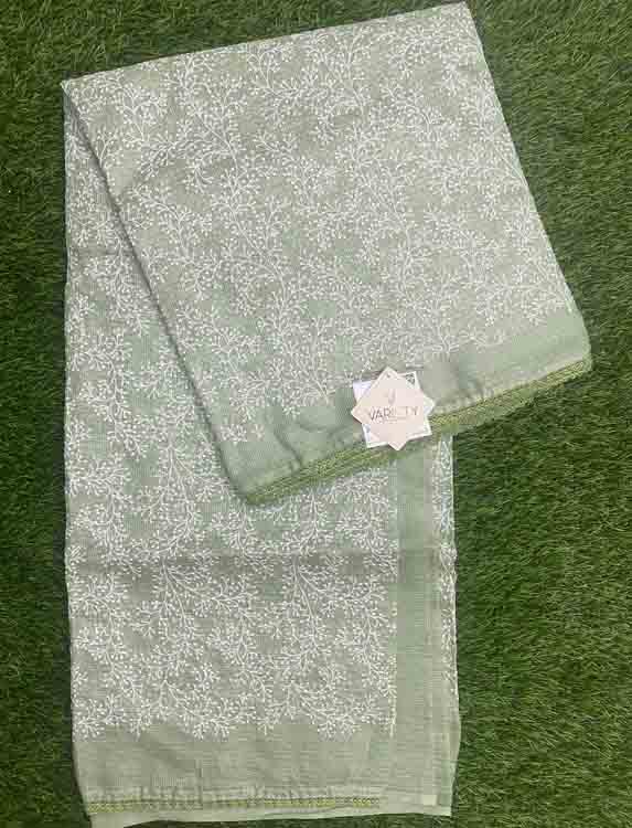 Embroidered Net Kota Silk Saree DS467-10