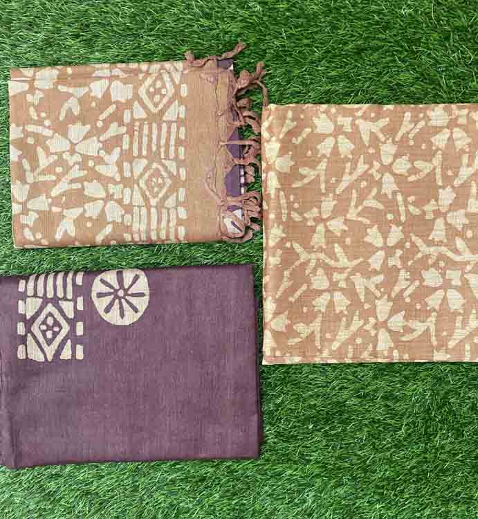 Semi Tussar Churidar Materials Set DC362-01