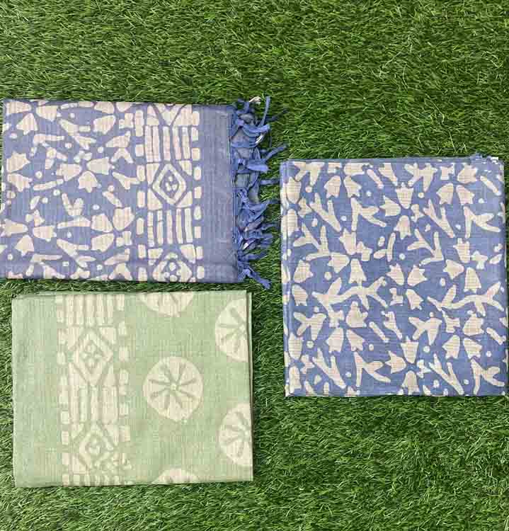 Semi Tussar Churidar Materials Set DC362-03