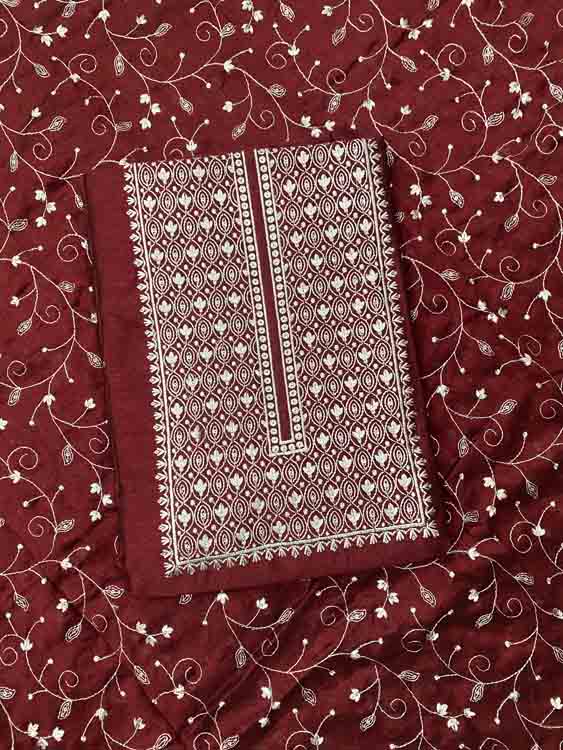 Party Wear Vichitra Silk Churidar Materials Set DC361-07