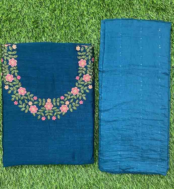 Vichitra Silk Churidar Materials Set DC340-08