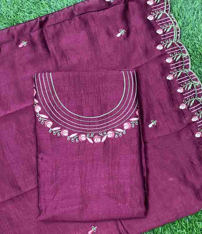 Vichitra Silk Churidar Materials DC342-05