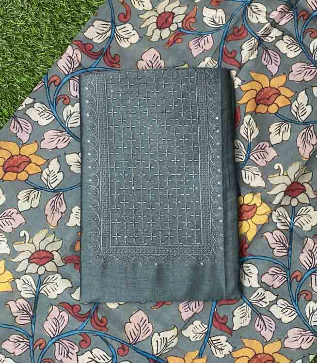 Vichitra Silk Churidar Materials Set DC345-07