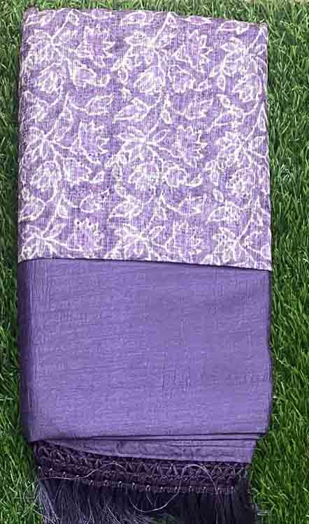 Plain Vichitra Silk Saree with Blouse DS453-03