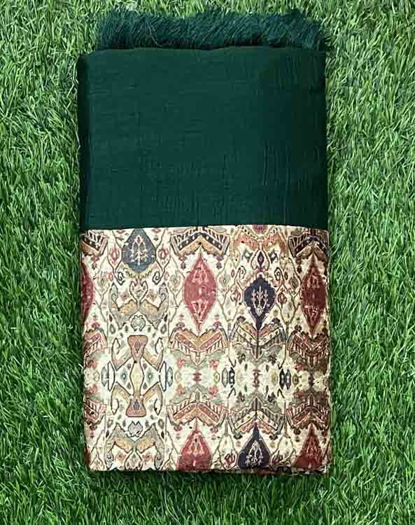 Plain Vichitra Silk Saree with Blouse DS468-07