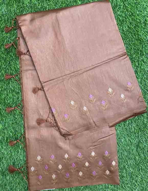Embroidered Art Silk Saree DS474-07