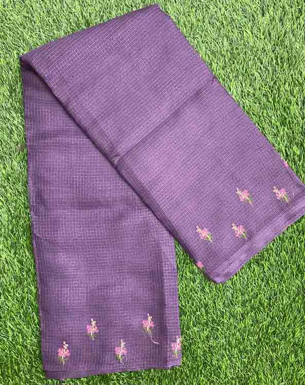 Embroidered Net Kota Saree DS491-01
