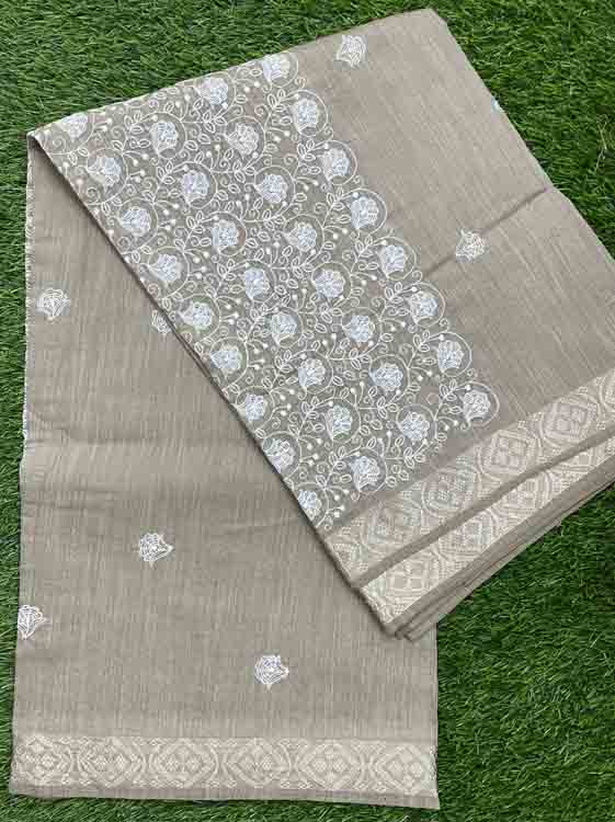 Embroidered Gadwal Cotton Saree DS473-09