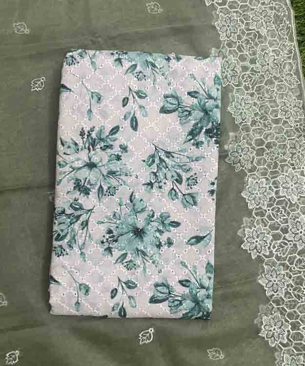 Hakoba Cotton Churidar Materials Set DC367-07