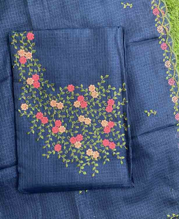 Embroidered Net Kota Churidar Materials Set DC372-02