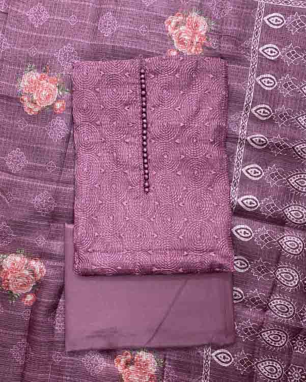 Embroidered Net Kota Churidar Materials DC368-01