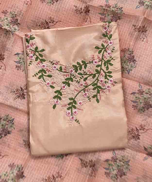 Daily Wear Semi Silk Churidar Materials DC369-01