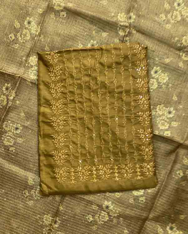 Daily Wear Semi Silk Churidar Materials DC369-07