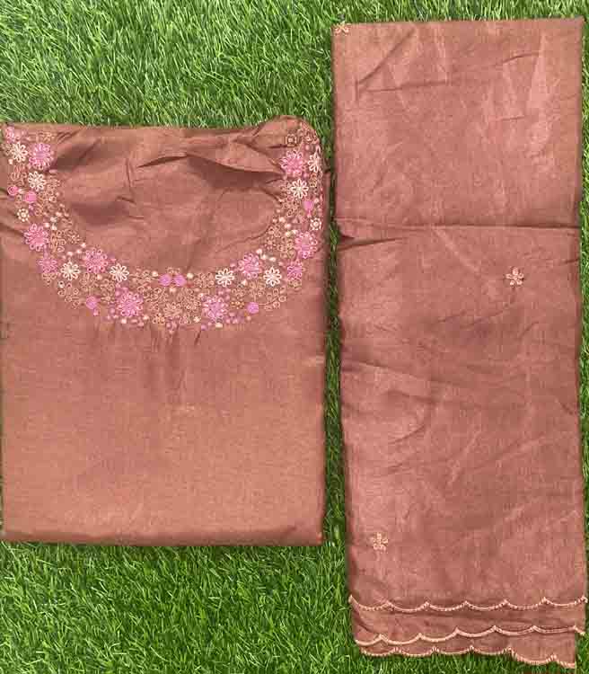 Semi Silk Churidar Materials DC376-05