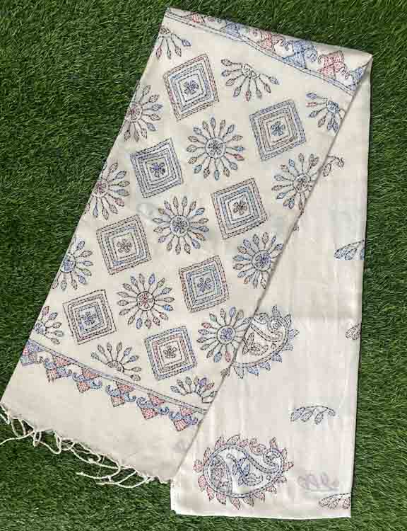 Cotton Kantha Work Saree DS498-05