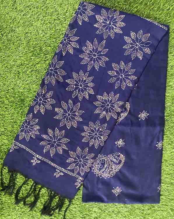 Cotton Kantha Work Saree DS498-13