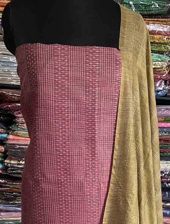 Unstitched Semi Tusser Churidar Materials Set DC390-01