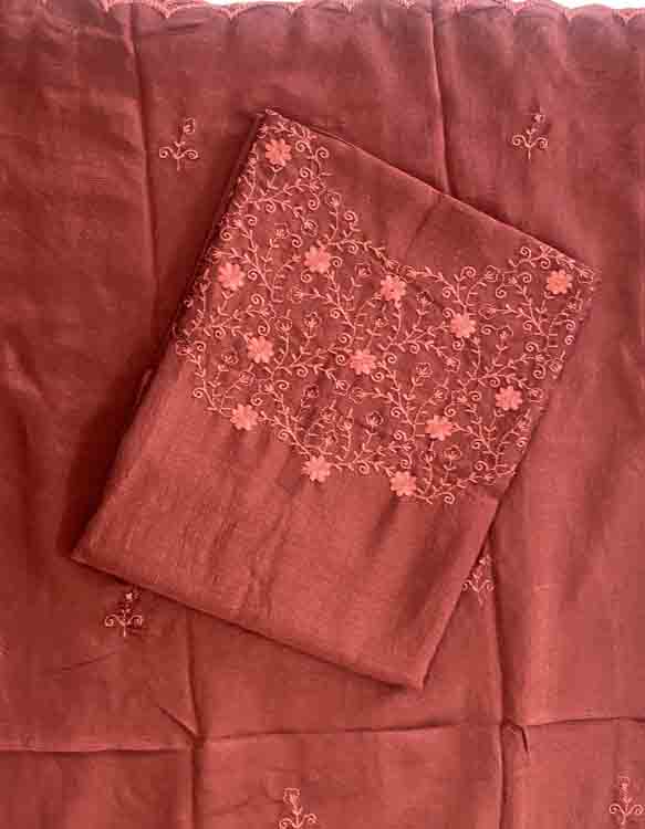 Unstitched Vichitra Silk Churidar Materials Set DC408-06