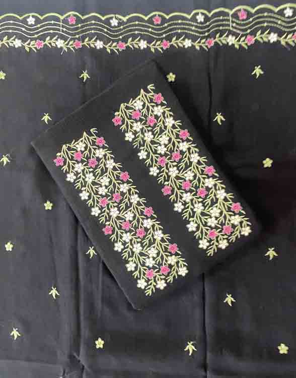 Unstitched Vichitra Silk Churidar Materials Set DC409-04