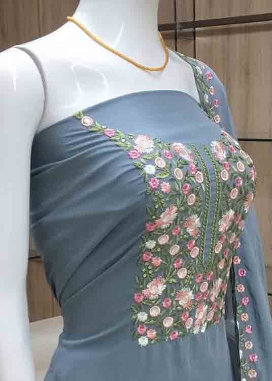 Unstitched Georgette Churidar Materials Set DC419-01
