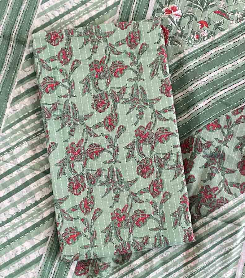 Unstitched Blended Cotton Churidar Set DC436-02