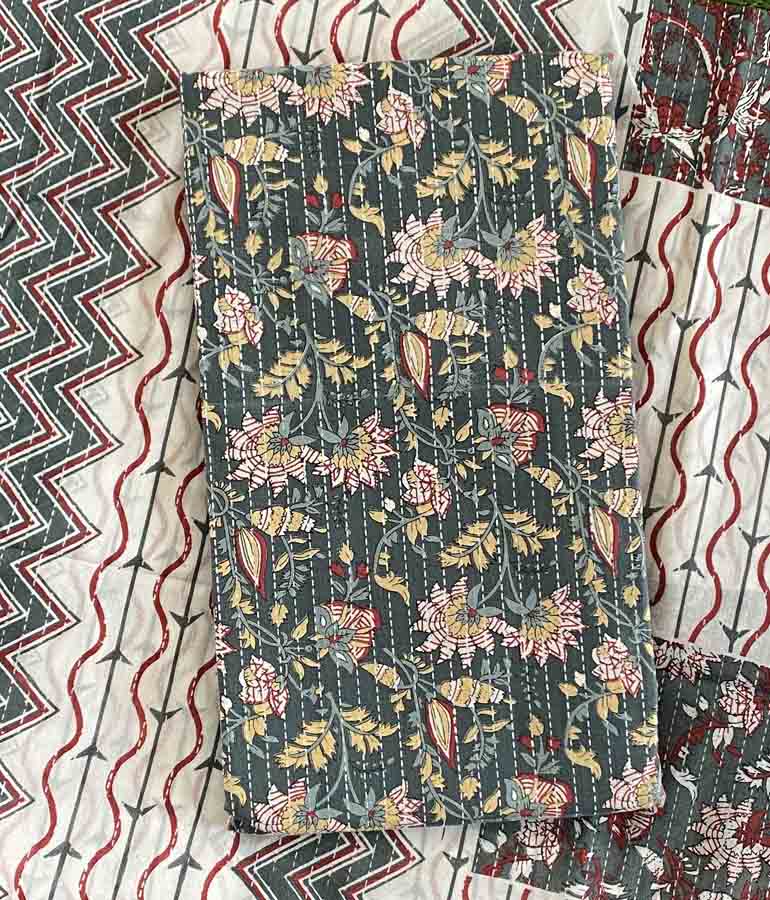 Unstitched Blended Cotton Churidar Set DC436-04