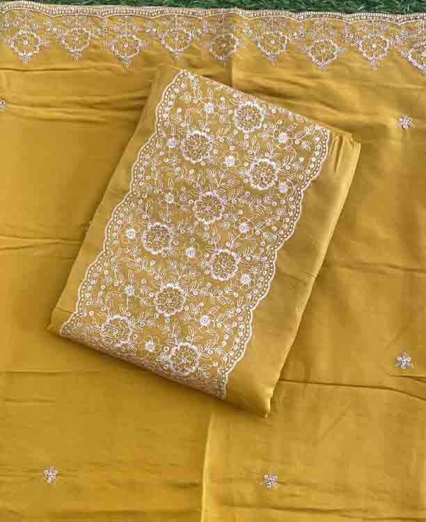 Unstitched Party Wear Churidar Materials Set DC417-04