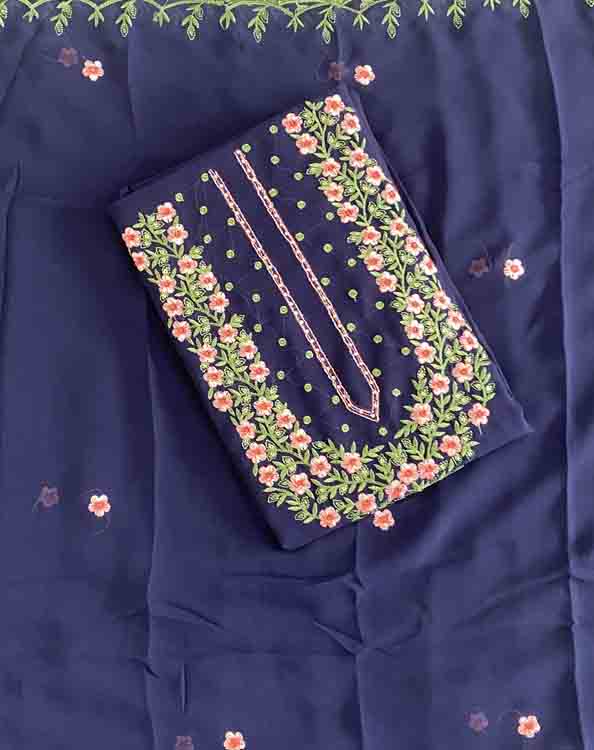 Unstitched Georgette Churidar Materials Set DC413-07