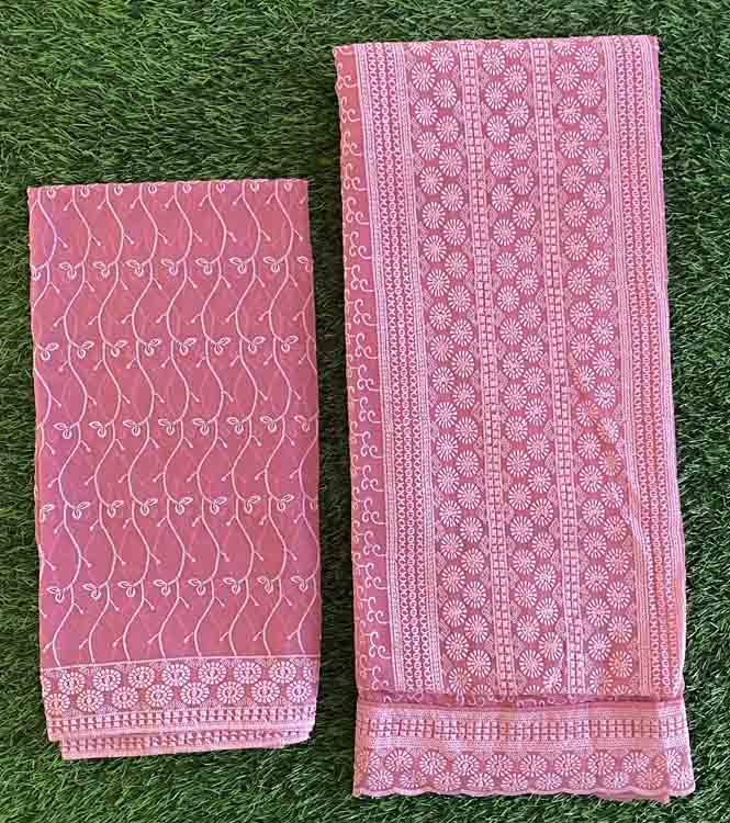 Embroidered Georgette Churidar Materials Set DC421-01