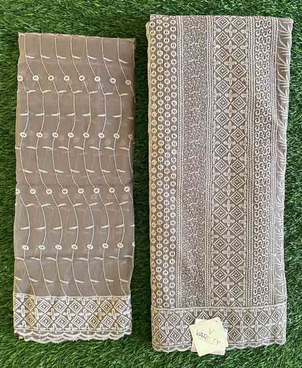 Embroidered Georgette Churidar Materials Set DC421-07