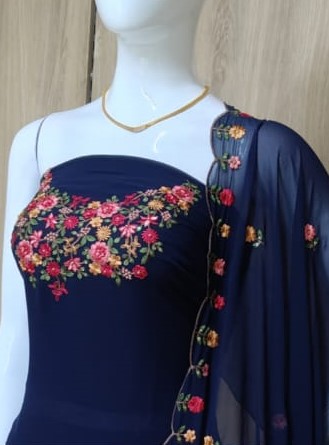 Unstitched Georgette Churidar Set DC429-04