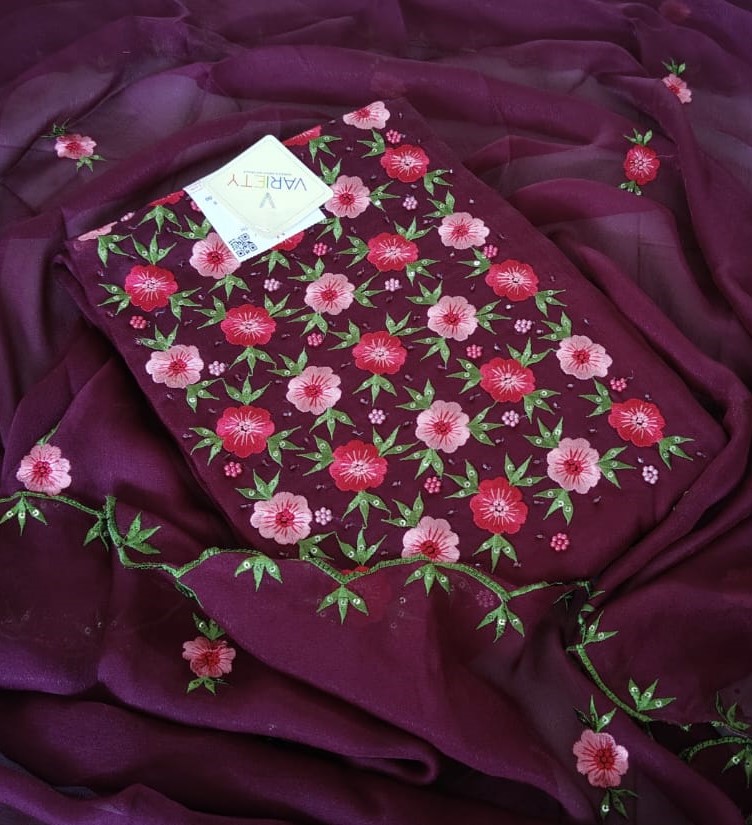 Unstitched Georgette Churidar Set DC429-06