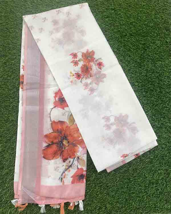 Semi Linen Saree DS629-02