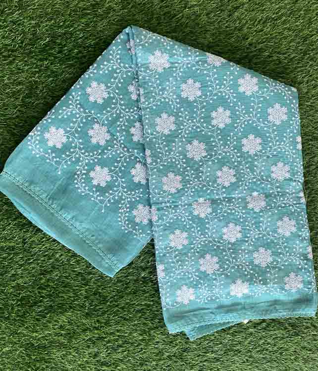 Embroidered Net Kota Saree DS514-03