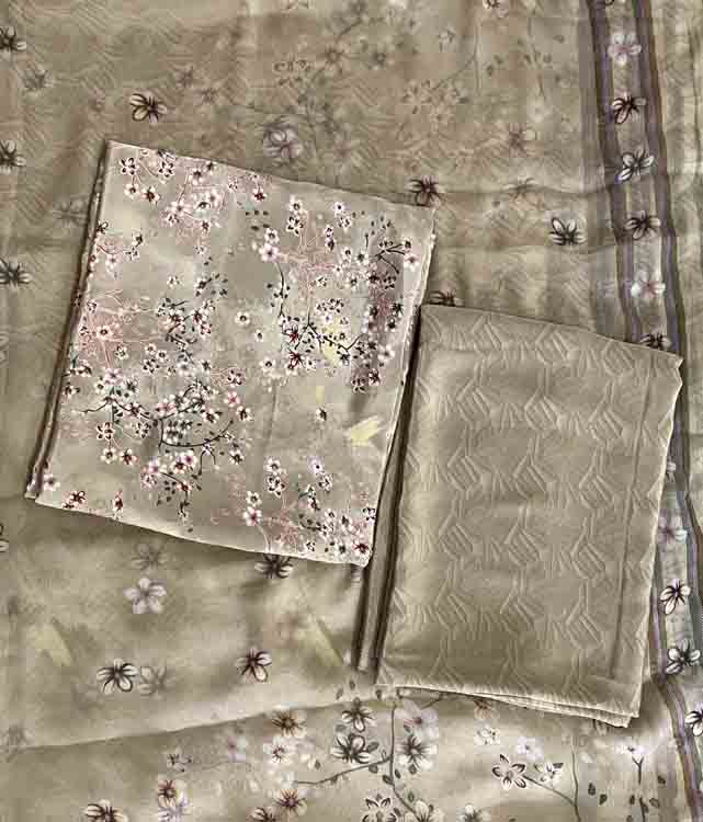 Unstitched Satin Churidar Materials DC414-05