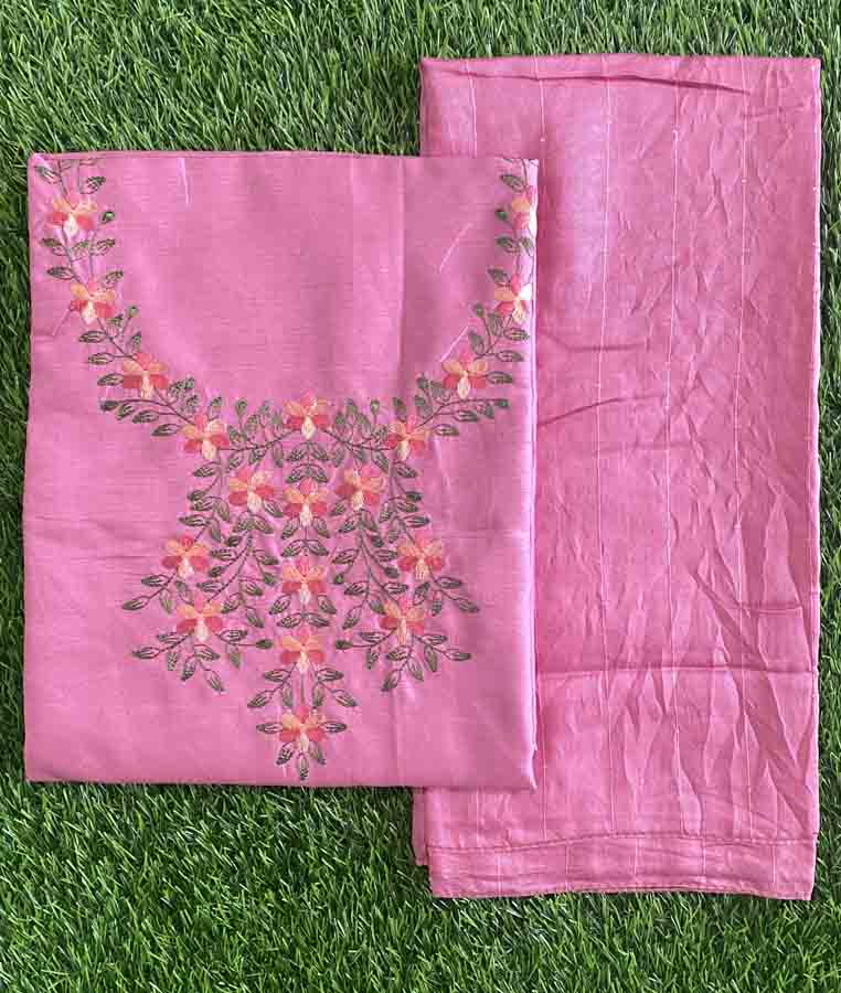 Unstitched Semi Silk Churidar Set DC426-01