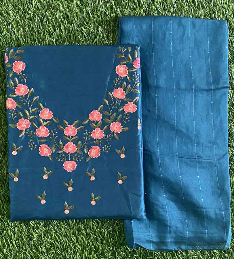 Unstitched Semi Silk Churidar Set DC426-09