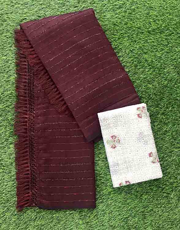 Vichitra Silk Saree with Blouse DS515-01