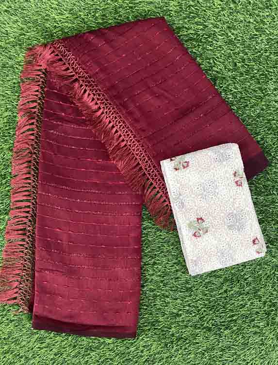 Vichitra Silk Saree with Blouse DS515-07