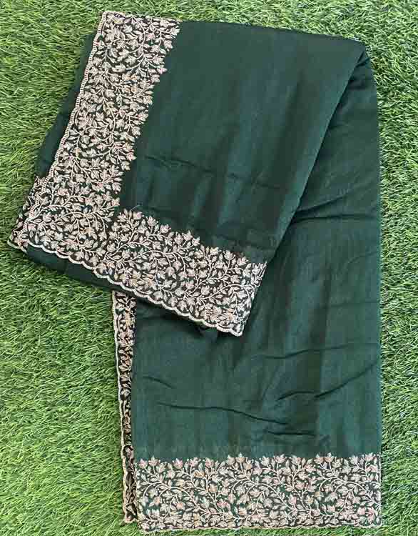 Vichitra Silk Saree with Beautiful Embroidery DS520-03