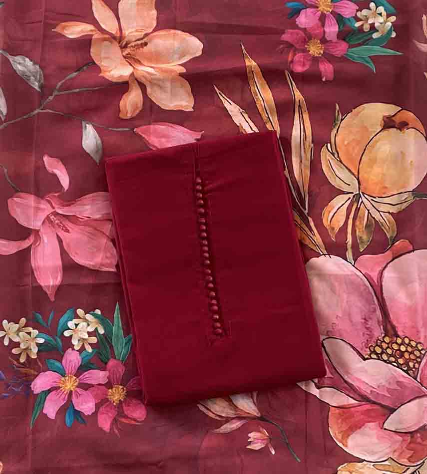 Unstitched Georgette Churidar Materials Set DC459-02