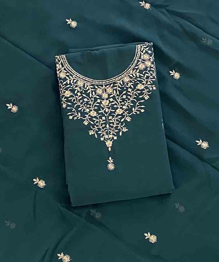 Unstitched Georgette Churidar Materials Set DC446-01