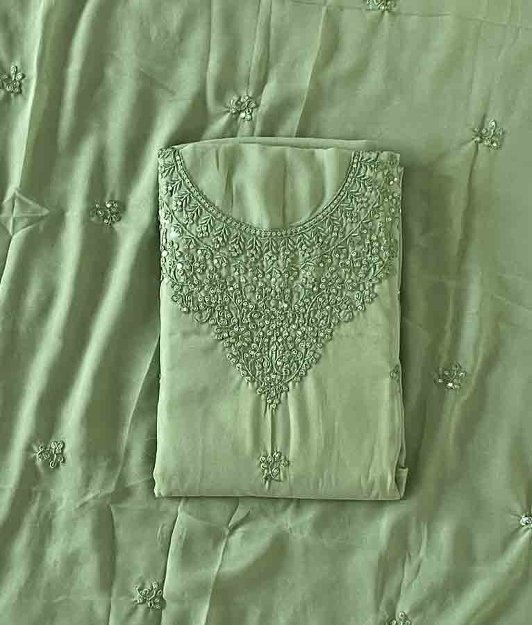 Unstitched Georgette Churidar Materials Set DC446-05