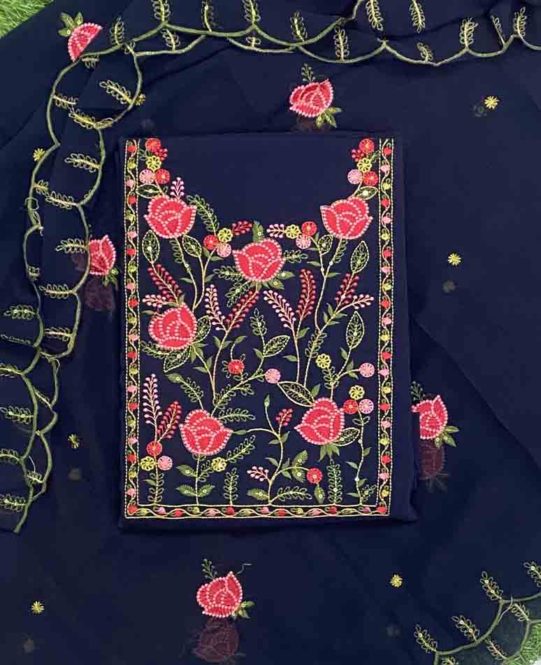 Unstitched Georgette Churidar Materials Set DC462-04
