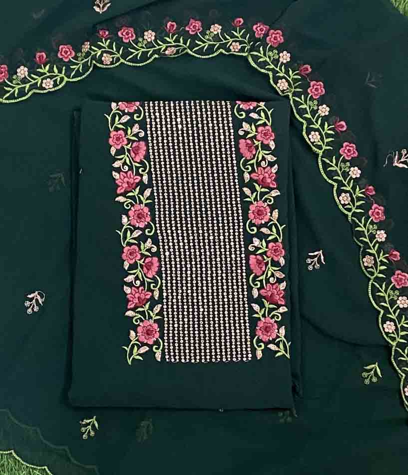 Unstitched Georgette Churidar Materials Set DC462-08